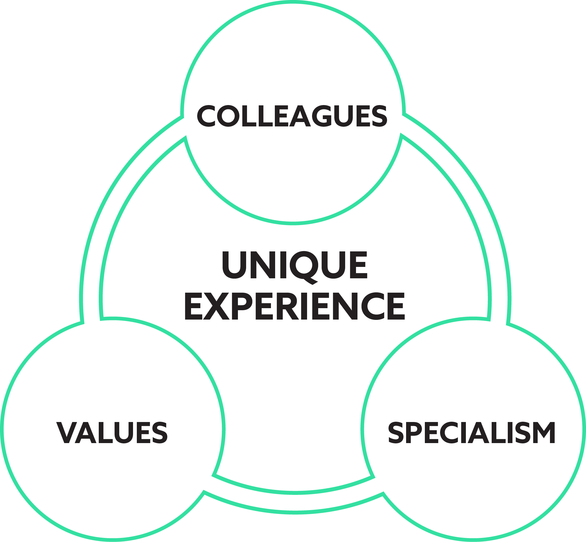 Unique experience graphic
